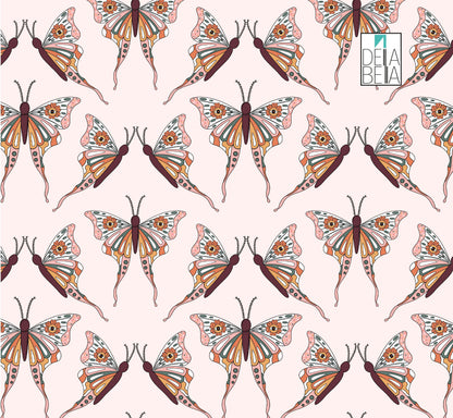 Butterfly Vinyl Wrap Boho retro Style