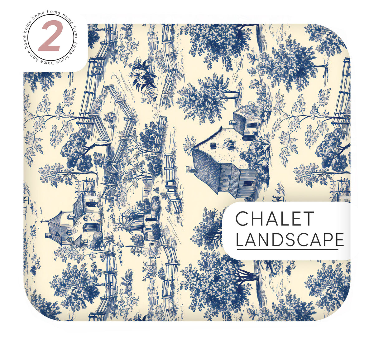 Peel and Stick French Toile Vinyl Wrapping for Furniture