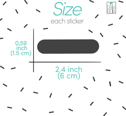 Confetti Wall Stickers Sprinkles 110 Set Black Sheets