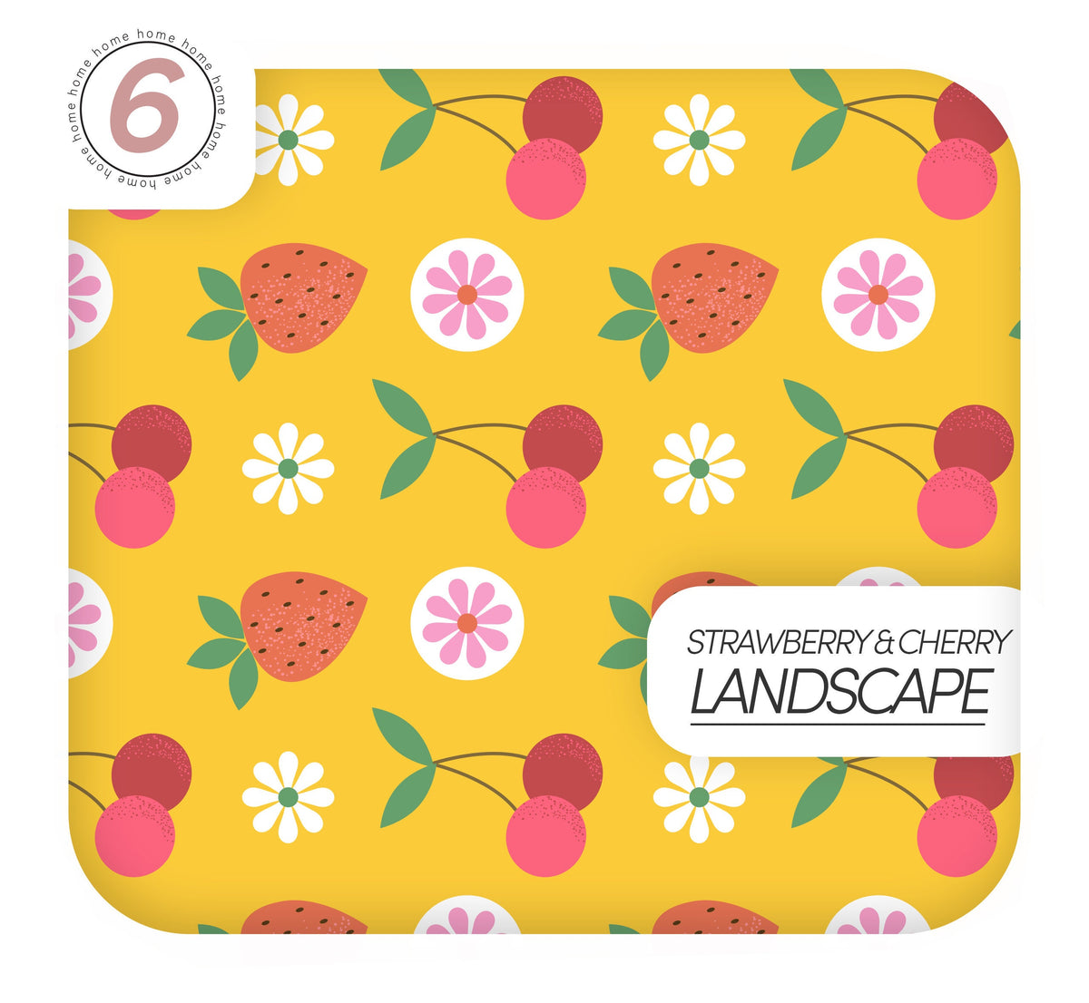 Retro Vinyl Wrapping for Kitchen Fruits Designs