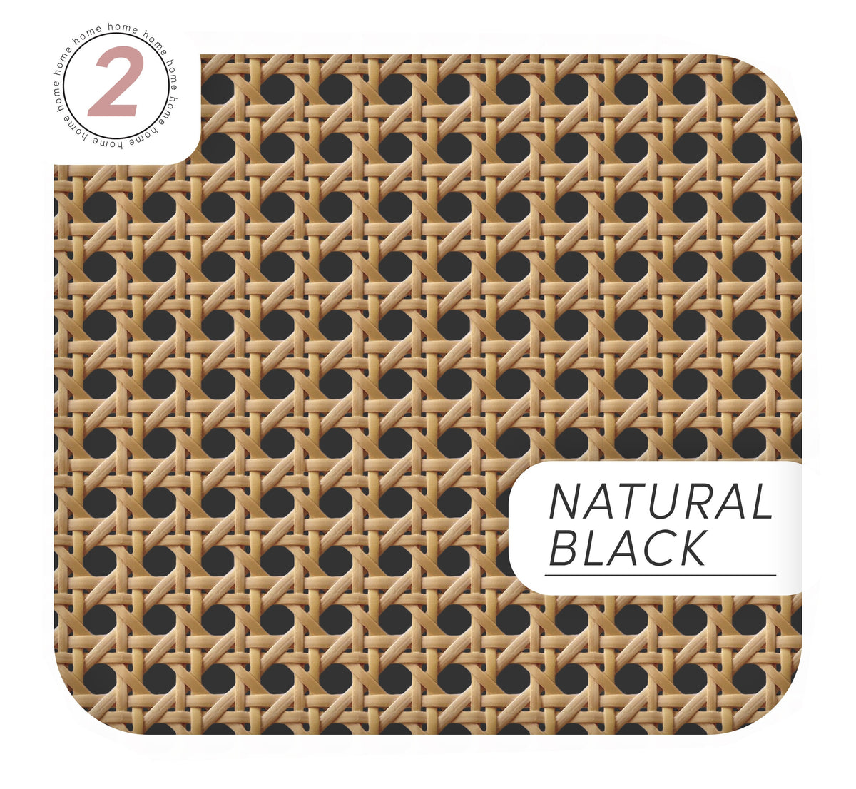 Self-Adhesive Rattan Cane Vinyl Wrap for Furniture & Decor