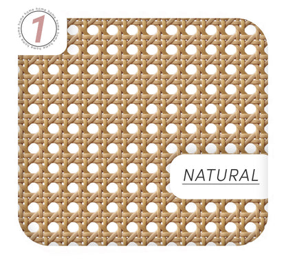 Self-Adhesive Rattan Cane Vinyl Wrap for Furniture & Decor
