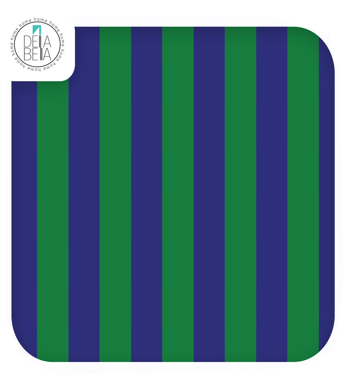 Navy Green Stripe Vinyl Wrap Self Adhesive