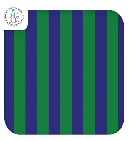 Navy Green Stripe Vinyl Wrap Self Adhesive