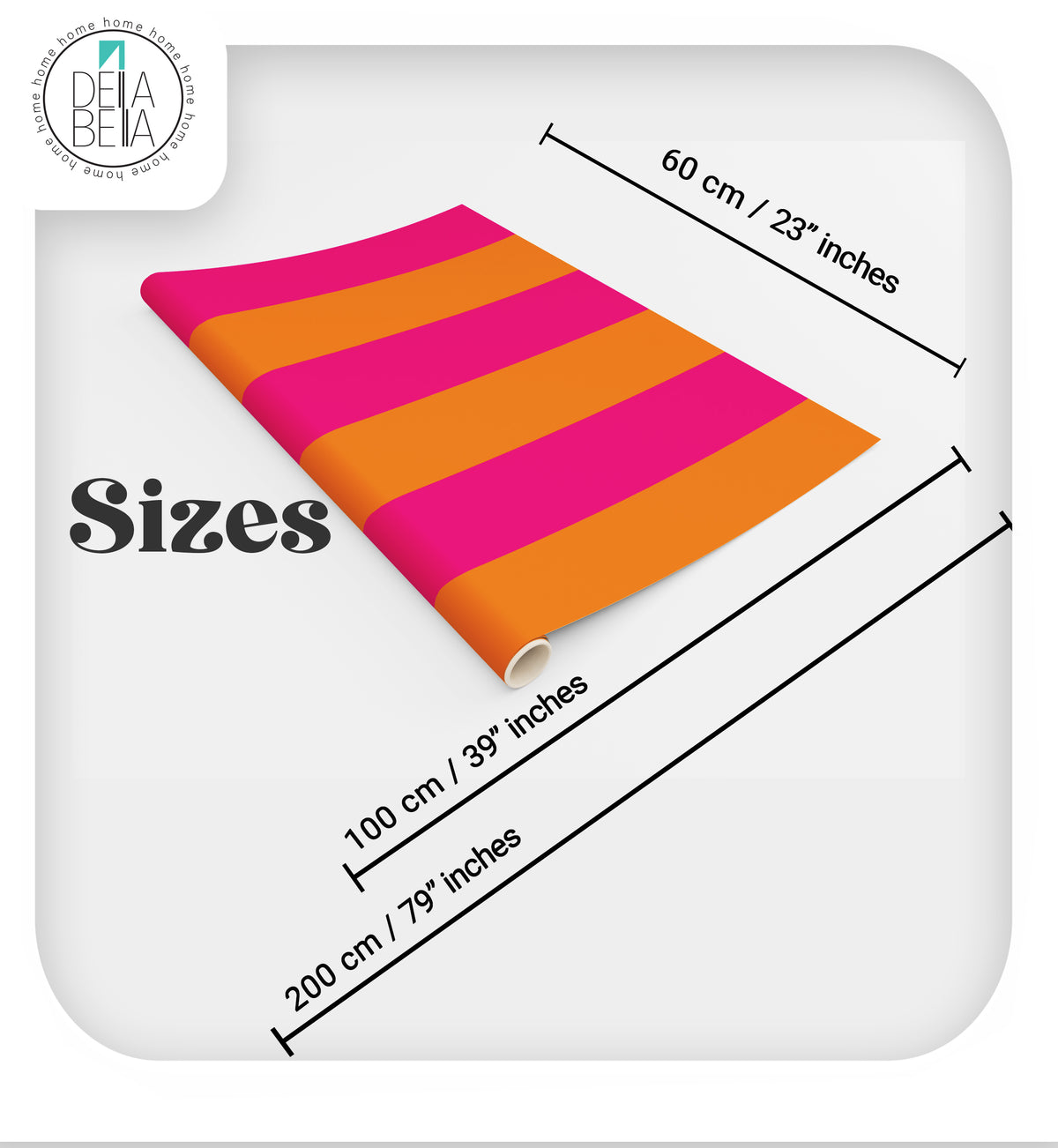 Peel and Stick Self Adhesive Stripe Vinyl Wrap