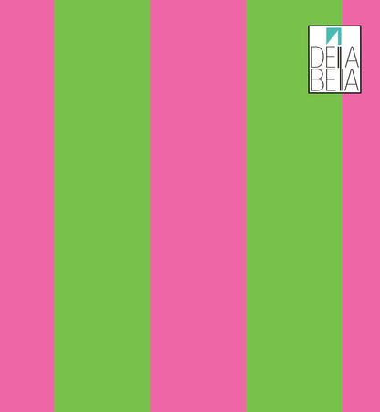 Green Pink Stripe Vinyl Wrap Peel & Stick Self Adhesive Furniture Upcycle