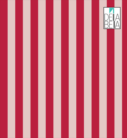 Burgundy Baby Pink Stripe Vinyl Wrap Peel & Stick Furniture Decor Film