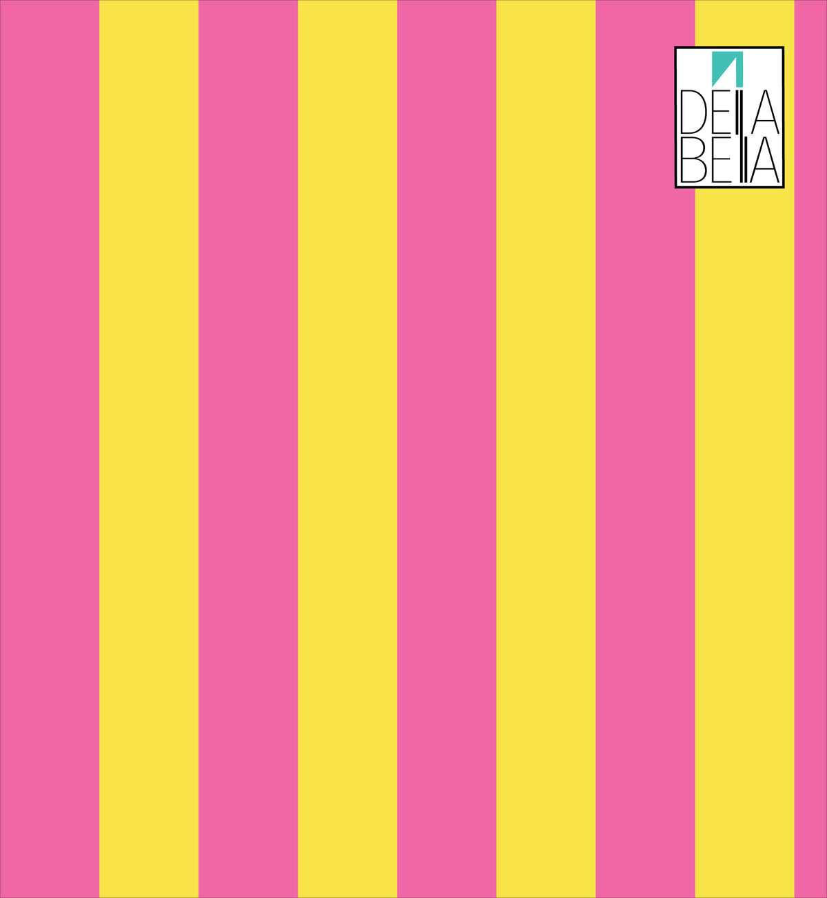 Pink Yellow Stripe Vinyl Wrap Kids Peel & Stick Self Adhesive Furniture