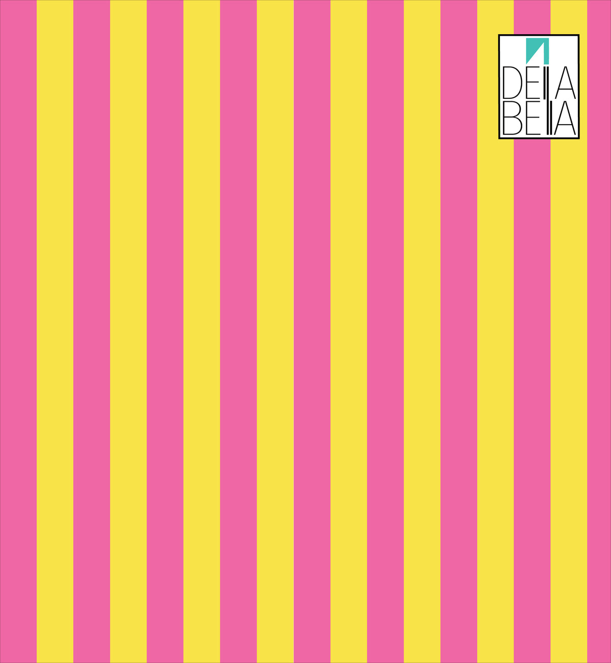 Pink Yellow Stripe Vinyl Wrap Kids Peel & Stick Self Adhesive Furniture