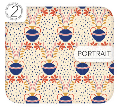 roll of Peel Stick Retro Bohemian Vintage Maximalist Vinyl Wraps Groove Retro Decor Floral Vinyl Wraps for Furniture Kitchen Cabinet Makeover