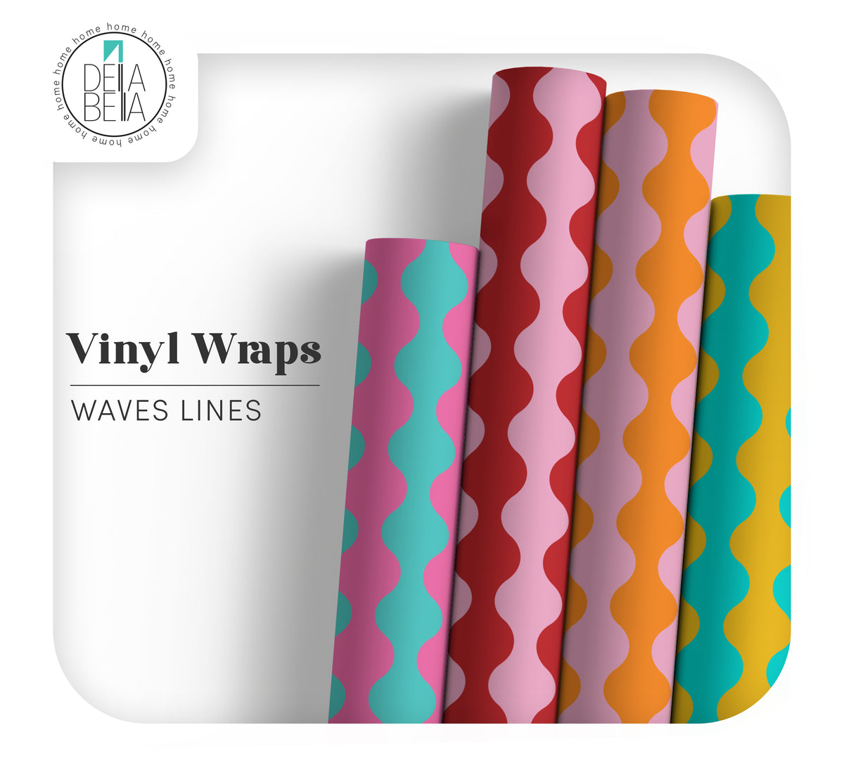 roll of vinyl wrapping for furniture waves 