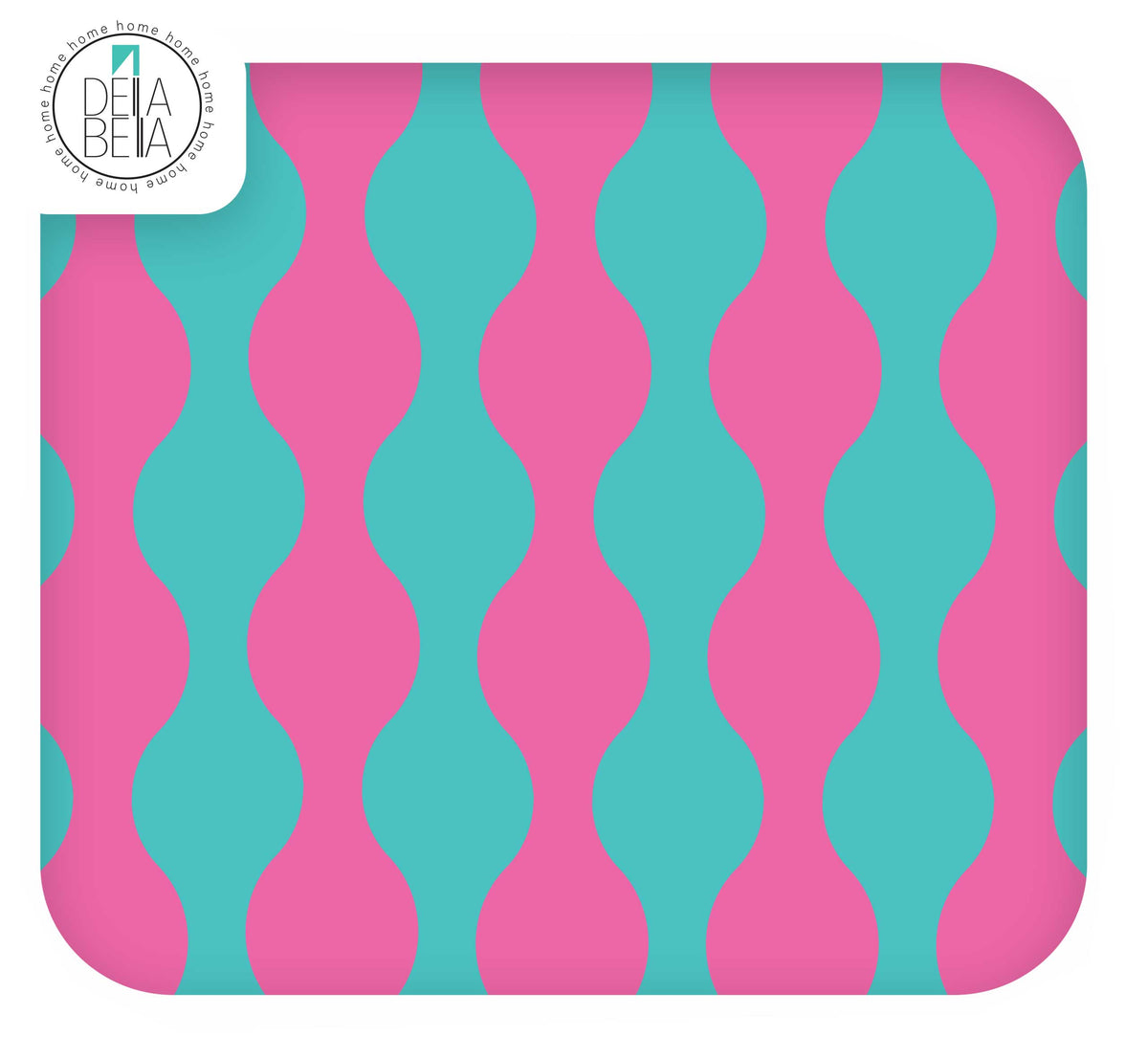 Quirky Wavy Lines Sticky Back Plastic for Furniture