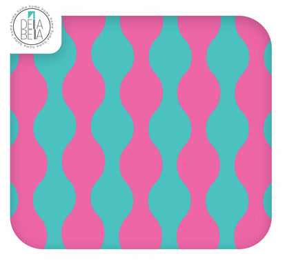 Quirky Wavy Lines Sticky Back Plastic for Furniture