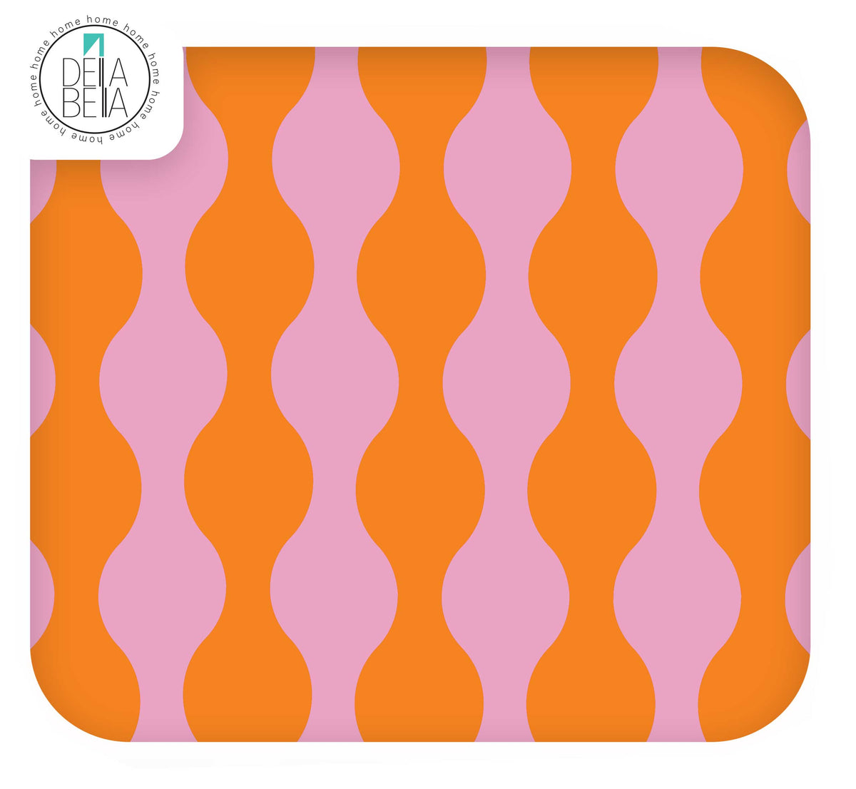 Quirky Wavy Lines Sticky Back Plastic for Furniture