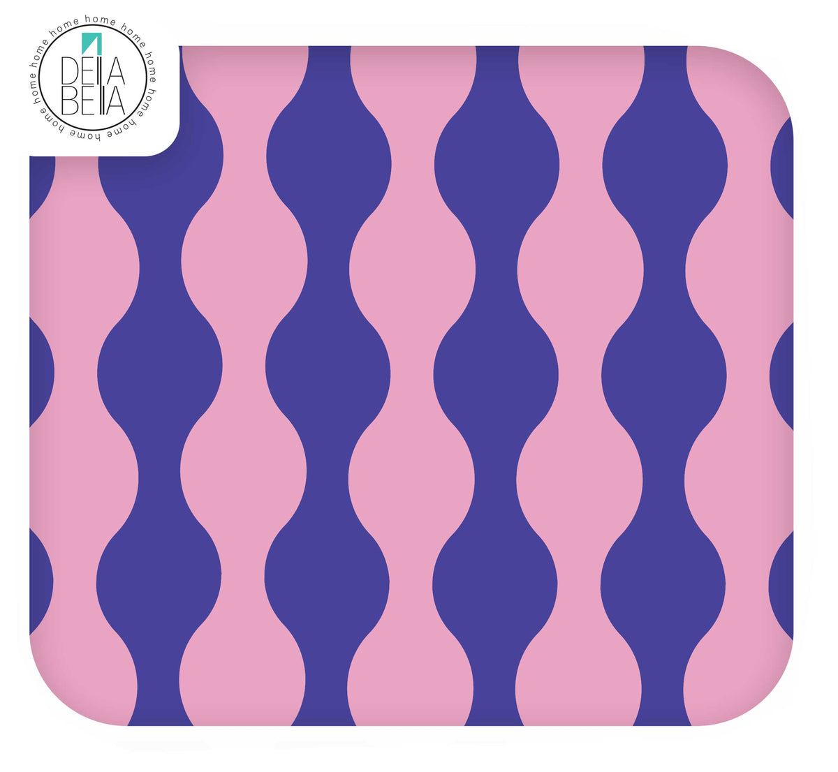 Quirky Wavy Lines Sticky Back Plastic for Furniture