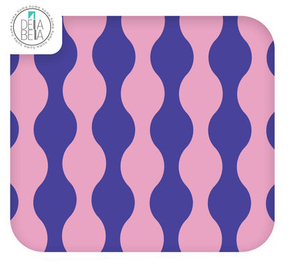 Quirky Wavy Lines Sticky Back Plastic for Furniture