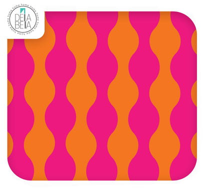 Quirky Wavy Lines Sticky Back Plastic for Furniture