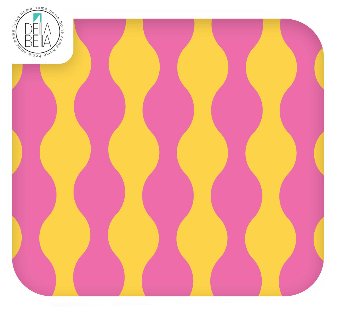 Quirky Wavy Lines Sticky Back Plastic for Furniture