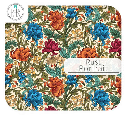 William Morris Inspired Botanical Vinyl Wrap - Sticky Back Plastic