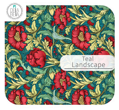William Morris Inspired Botanical Vinyl Wrap - Sticky Back Plastic