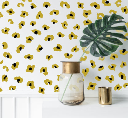 leopard wall stickers on a wall