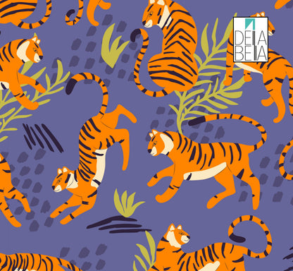 Jungle Tiger Maximalist Beetle Decor Vinyl Wrapping for Furniture Peel & Stick, Backsplash Cabinets Tiles Cupboard Desk Self Adhesive