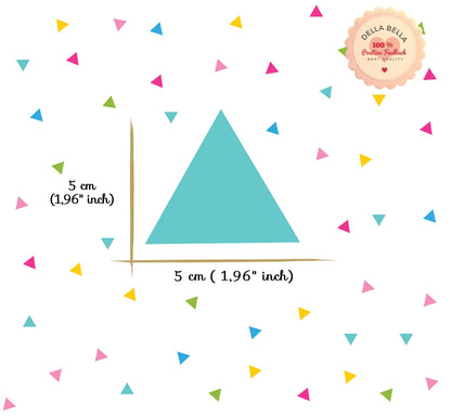 Triangle 221x Wall Stickers Rainbow Colours 11 colours