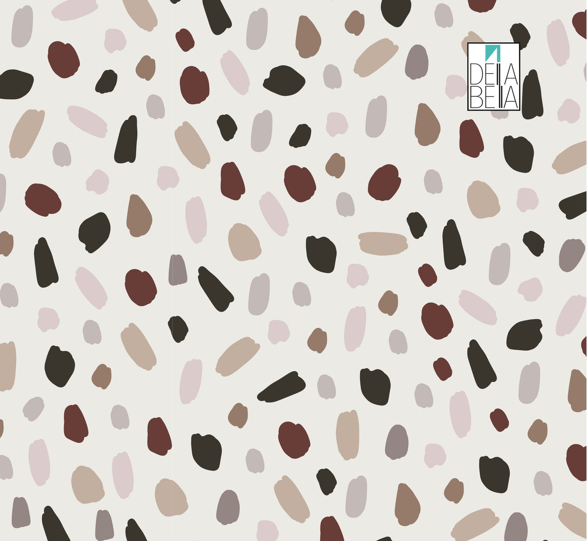 Terrazzo Dots Vinyl Wrap | Boho Sticky Back Plastic | Della Bella UK