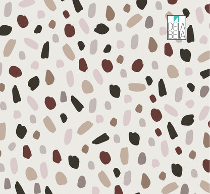 Terrazzo Dots Vinyl Wrap | Boho Sticky Back Plastic | Della Bella UK