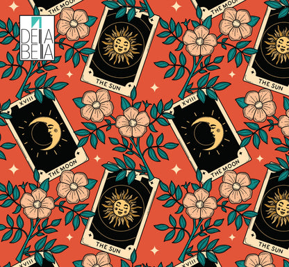 Tarot Cards Vinyl Wrap Maximalist Decor for Furniture Kitchens Cabinets