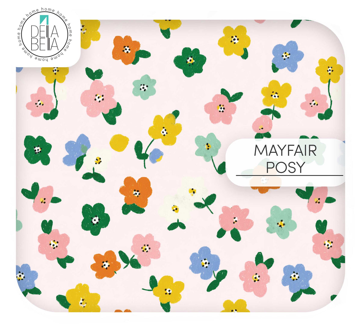 Floral Vinyl Furniture Wrap | British Meadow DIY Upcycling | Della Bella