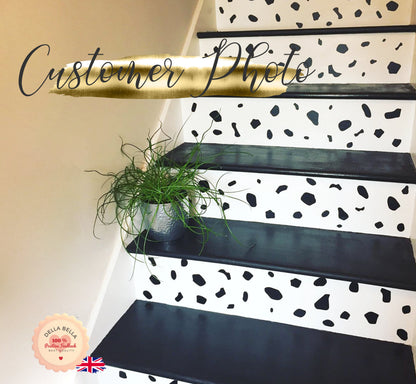 Dalmatian Spot Wall Stickers UK (320 Pack) - Irregular Polka Dot Wall Decals