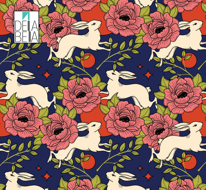 Rabbits Maximalist Decor Vinyl for Furniture rabbit Kitchens Backsplash Cabinets Cupboard Cupboard Wraps Self Adhesive Sticky Back Peel Vinyl Wrap for Furniture, Kitchen Cabinets & Home Upcycling