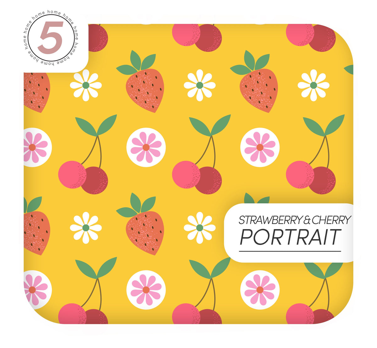 Retro Vinyl Wrapping for Kitchen Fruits Designs