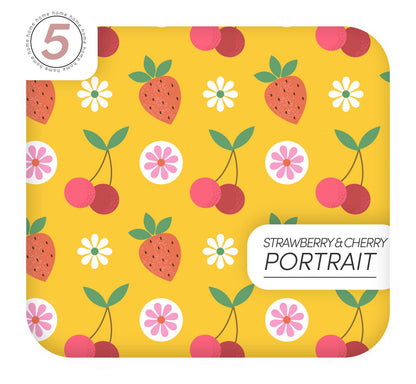 Retro Vinyl Wrapping for Kitchen Fruits Designs