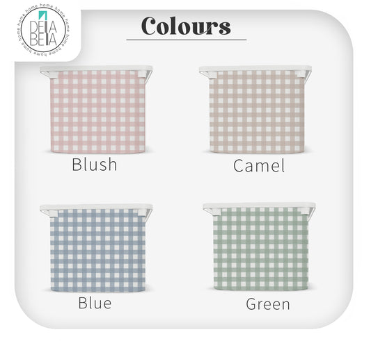Gingham Storage Box Stickers (Fits IKEA® Trofast) | Nursery Upcycling