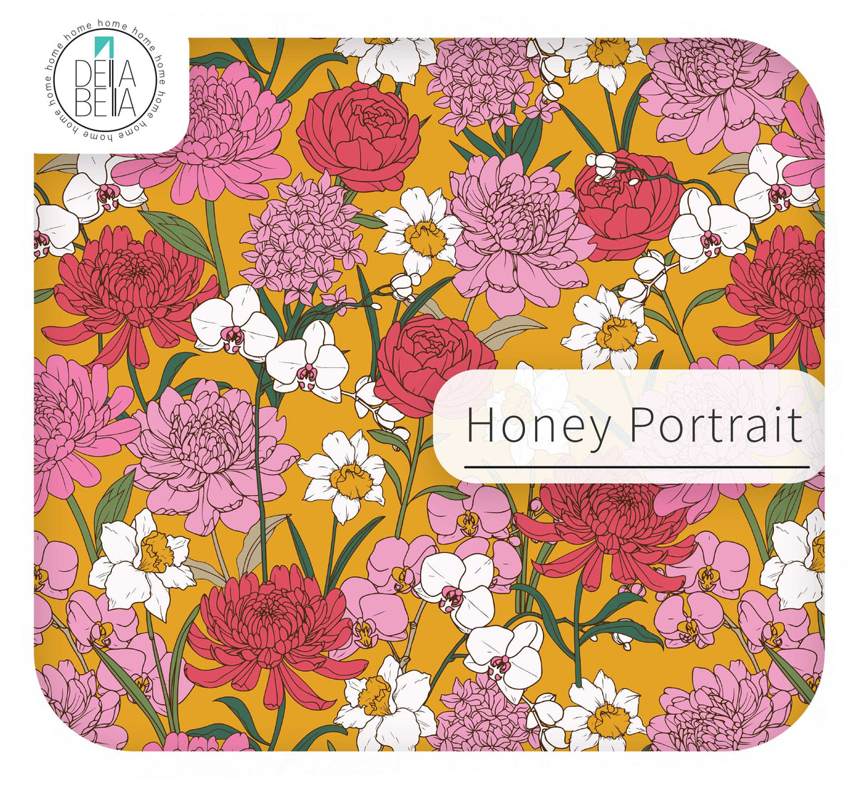 Della Bella Honey Bloom furniture vinyl wrap colour swatch for kitchen or cabinet upcycling UK
