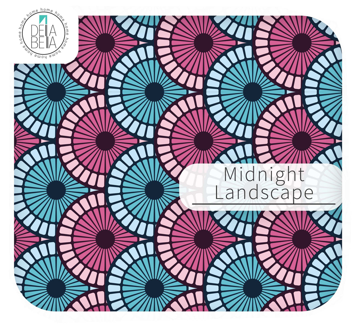 70s Geometric Cupboard Wrap | Retro Scallop Sticky Back Plastic