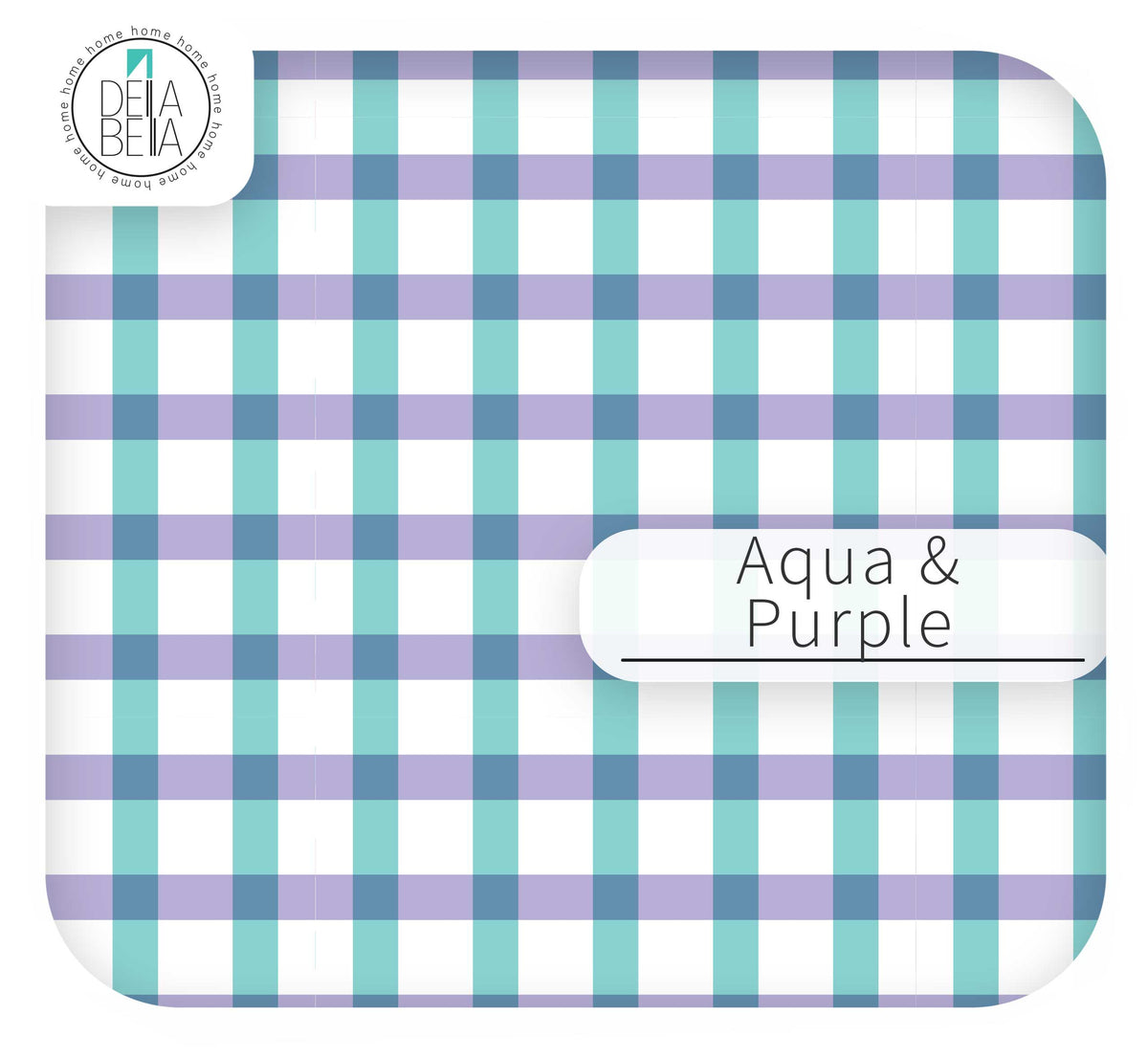 Aqua and Purple self-adhesive vinyl wrap for kitchen cabinets and waterproof home decor.