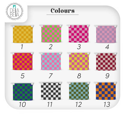 Retro Checkerboard Storage Decals (Fits IKEA® Trofast) | Playroom Hacks