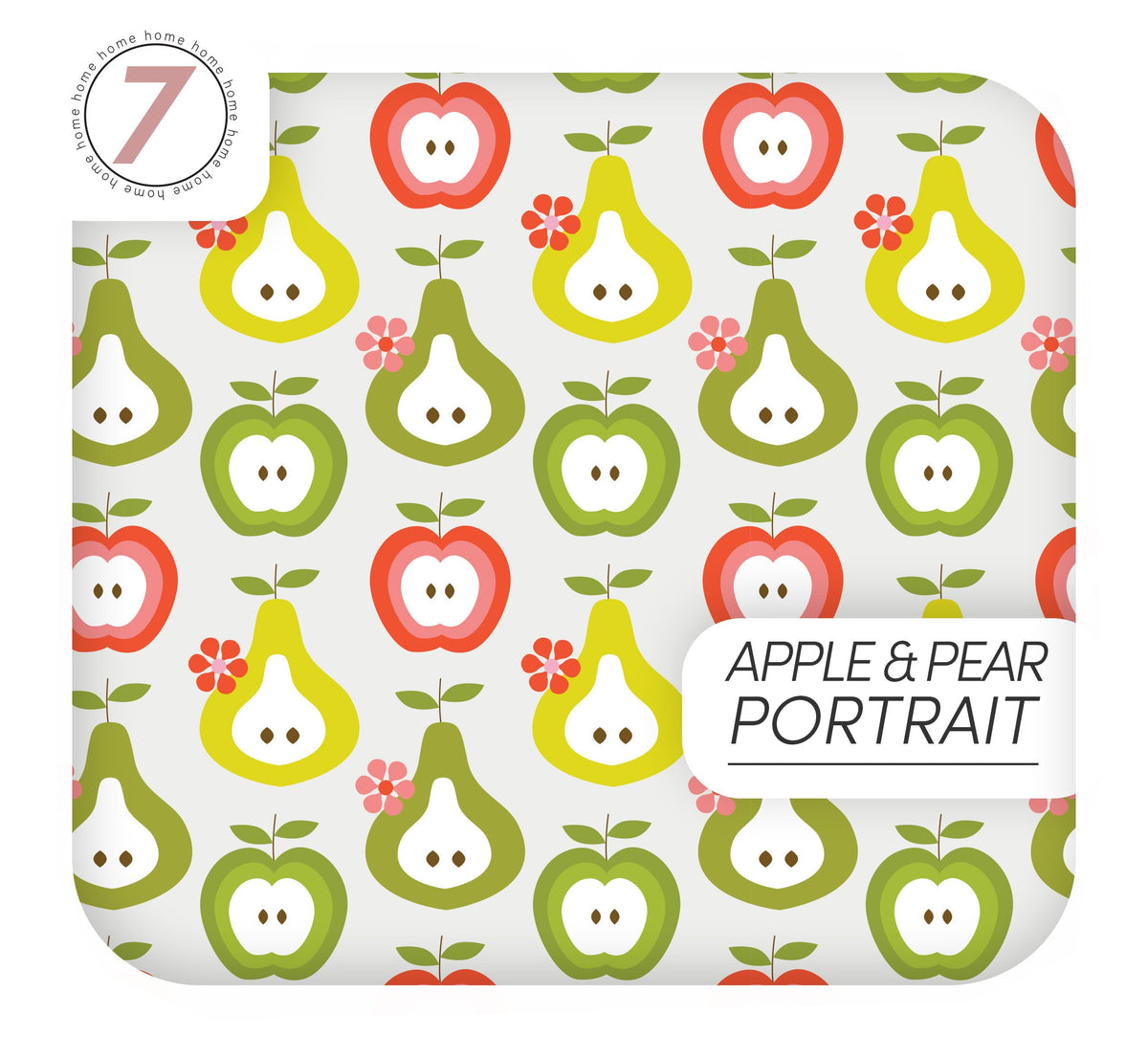 Retro Vinyl Wrapping for Kitchen Fruits Designs