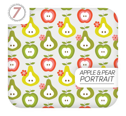 Retro Vinyl Wrapping for Kitchen Fruits Designs