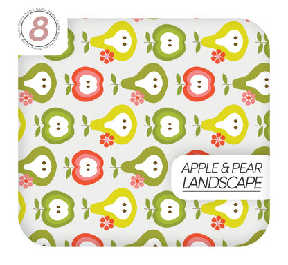 Retro Vinyl Wrapping for Kitchen Fruits Designs