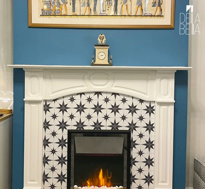 Astral Estrella Star Peel & Stick Vinyl Tiles for Backsplashes & Furniture