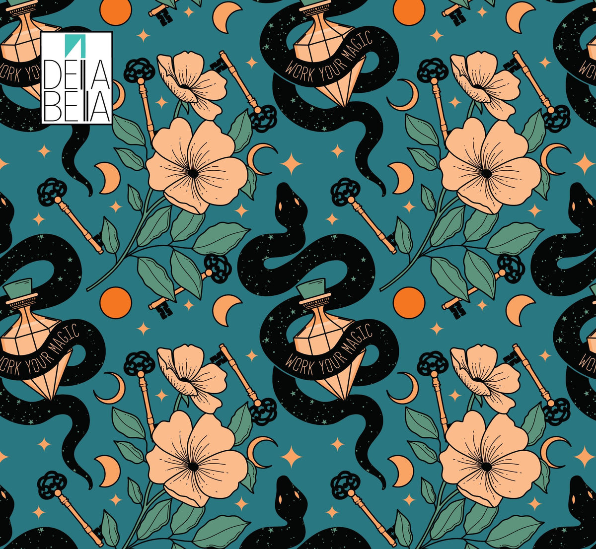 Snakes Maximalist Decor Cupboard Wraps Vinyl Wrap for Furniture, Kitchen Cabinets & Home Upcycling