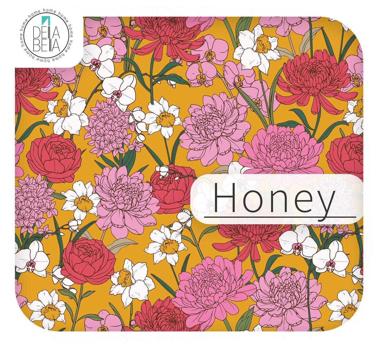 The Garden Path Floral Peel & Stick Vinyl Strips | Maximalist Wall Border & Door Edges