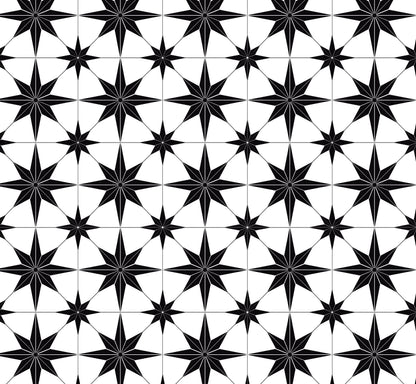 Astral Estrella Star Peel & Stick Vinyl Tiles for Backsplashes & Furniture