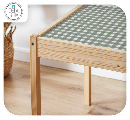 Gingham Table & Chair Stickers (Fits IKEA® LÄTT)