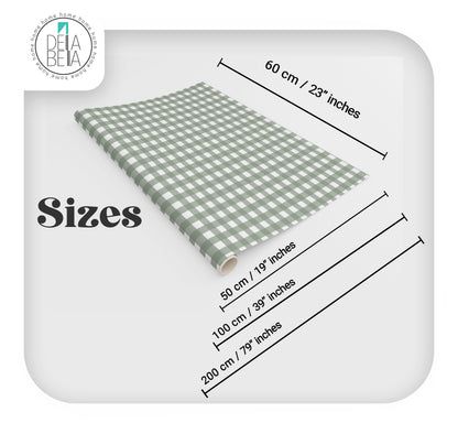 Gingham Self-Adhesive Vinyl Wrap for Furniture & DIY UK