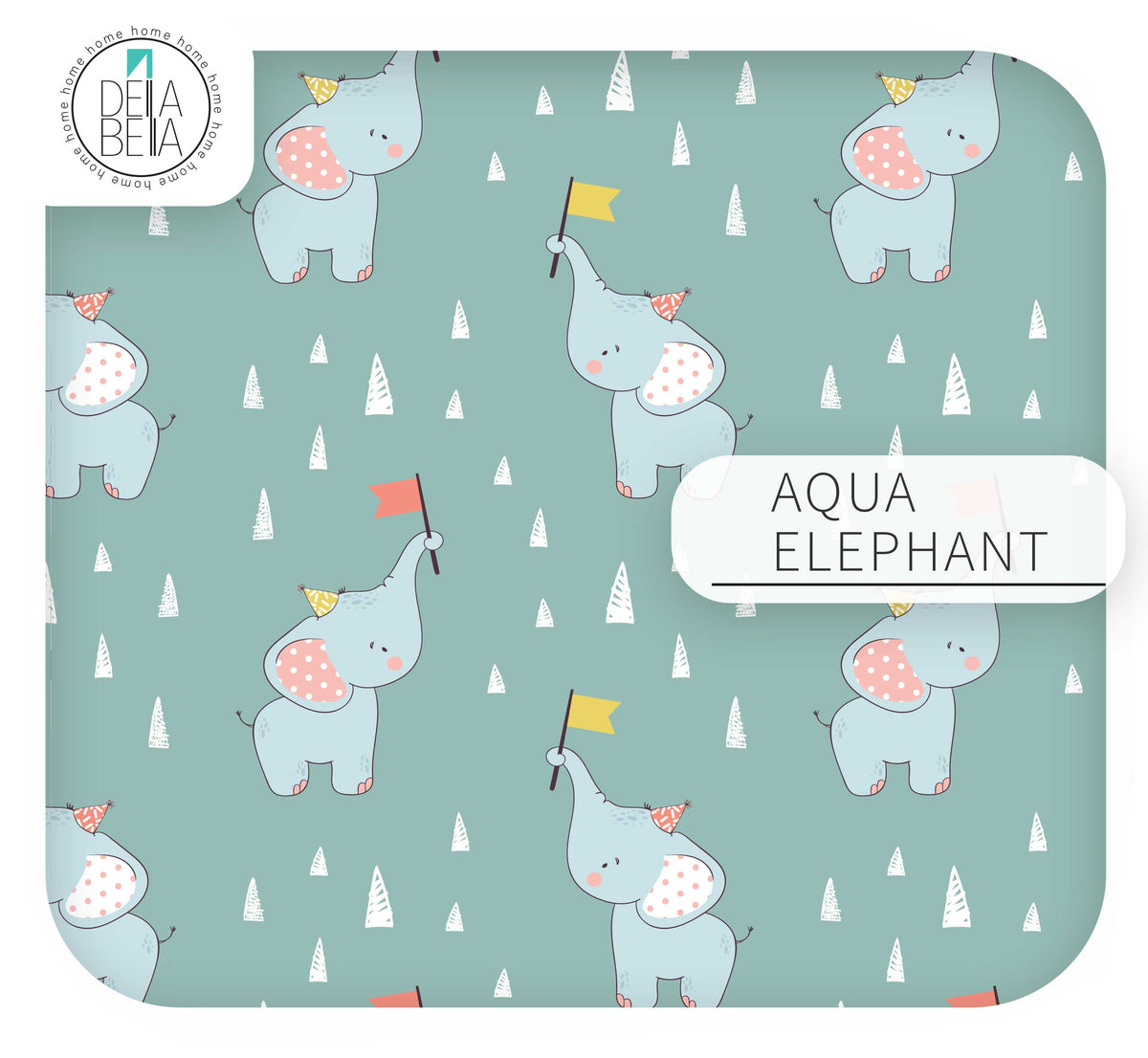 Cute Elephant Playroom Stickers (Fits IKEA® Trofast) | Nursery Storage